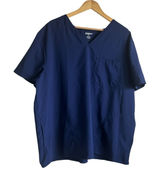 Scrubstar Unisex Minimalist Professional Scrub‎ Top 2XL Indigo V-Neck Utility Photo 0
