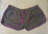 Victoria's Secret Striped Pajama Shorts Purple Gray Size S Small Photo 0