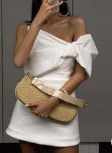 The Label White Bow Dress Size M Photo 0