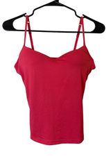 Fashion Bug Pink Padded Cup Stretch Tank Top Women Sz S Photo 0