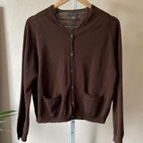 Banana Republic beautiful 100% merino wool brown cardigan Photo 0