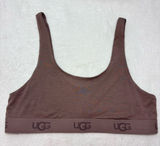 UGG Mauve Brown Logo Elastic Scoop Bralette Size XL NEW Photo 0