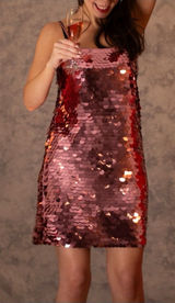 A New Day Sequin Dress Mini Dress Size XS/S Pink Photo 0