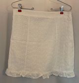 White Eyelet Skirt Size L Photo 0