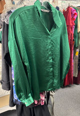 Zara satin button down L // 092025 Photo 0