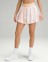 Lululemon Court Rival High-Rise Skirt Tall Pastel Abstract Pink Orange Size 4 Photo 0