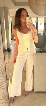 Bloomingdale’s White Eyelet Set Photo 0