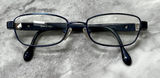 Lilly Pulitzer Blue Eye Glasses Unknown Strength Lenses Metal Anchor Photo 0