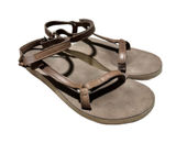 Teva Women's Original Universal Slim Lea Sandals Size 7 Casual Travel Shoe Brown Photo 0