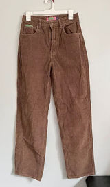 Empyre Zumiez Brown Corduroy Baggy Skate Pants Size 2 Y2K Photo 0