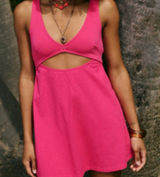 Free People Veranda Mini Dress – Pink/Rose – Size L – NWT (Sealed) Photo 0