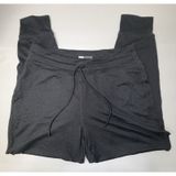 Lole Joggers Dark Gray‎ Jersey Knit Lounge Pant Cinch Waist Size L Athleisure Photo 0