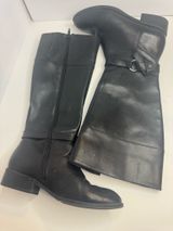 Ralph Lauren Makaila Black Leather Boots Size 6B Photo 0