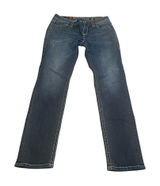 Rock Revival Dee Skinny Jeans Womens 30 Dark‎ Wash Embellished Low Rise Western Photo 0