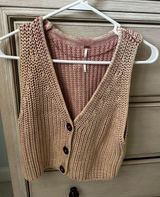 Free people sweater vest knit small Photo 0