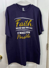 NEW Gildan adult blackberry faith heavy‎ cotton short sleeve casual tshirt XL Photo 0