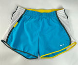 Nike Dri-Fit Running‎ Shorts Blue Yellow Livestrong Women Size XS Athletic Gym Photo 0
