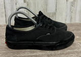 Vans Authentic Black Canvas Skate Shoes Unisex Men's 5.5/Women's‎ 7 Casual Photo 0