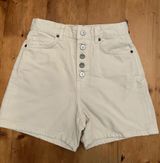 Amy Fly Button High-Rise Shorts Photo 0