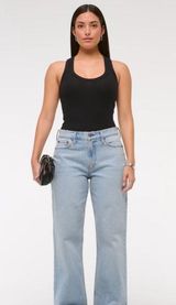 Abercrombie Jeans Curve Love Low-Rise Baggy Photo 0