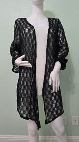 French Laundry Floral Boho Fairy Coquette Indie Whimsygoth VTG Cottagecore Wrap Kimono 14/16 Photo 0