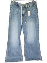 Lucky Brand Womens Blue Denim Drawstring Elastic Waist Utility Jeans L 147987 Photo 0