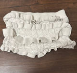 White Edikted Shorts Ruffle Photo 0