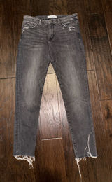 Flying Monkey High-Rise Black Distressed Skinny Jeans Size 28 Photo 0