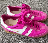 Gola Women's Bright Pink and White Retro Trainer Photo 0