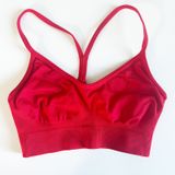 Gymshark Womens Sweat Seamless Light Support Active Gym Sports Bra Size‎ XS Red Photo 0
