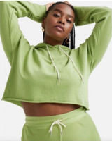 MATE THE LABEL Cropped Organic Cotton Hooded Sweatshirt Small‎ Photo 0