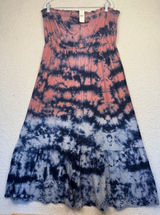 NWT Anthropologie Amadi Strapless Tie Dye Maxi Dress Whimsy Tiered Size‎ Large Photo 0