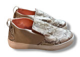 Hey‎ Dude Peyton Slip-On Sneakers Women’s Size 7 Brown Snakeskin Casual Comfort Photo 0
