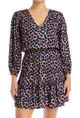 Velvet‎ by Graham & Spencer Mini dress V Neck Long Sleeve Size Medium Geometric Photo 0