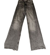 Zara TRF High-Rise Wide-Leg Jeans Grey Faded Wash Raw Hem 6045/224/811 Size 4 Photo 0