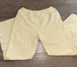 Brandy Melville, butter, yellow wide leg sweat sweatpants with no flaws Photo 0