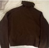 ZARA Knit Turtleneck Sweater Brown Photo 0