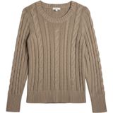 J.Crew Womens Tan Cable Knit 100% Cotton Scoop Neck Sweater‎ 65042 SP12 Photo 0