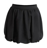 Scoop Womens Mini Skirt Size 16 Black Tech Mini Bubble Hem Relaxed Fit Stylish Photo 0