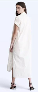 NWT $228 STATESIDE Anthropologie Cotton Short Sleeve Shirtdress USA‎ Size XS Photo 0