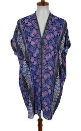 Karlie Dress Womens Medium Blue‎ Tunic Short Sleeve Boho Festival Vacay Photo 0