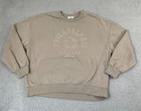 Garage Philadelphia College Sweatshirt Women M Tan Pullover Lounge Crewneck Photo 0