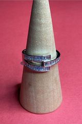 Bomb Party RG35668 “Frosted Reckoning” Cubic Zirconia on Rhodium Size 9 Ring NWT Photo 0