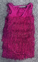 Dance Costume Small Adult Red Weissman 13323 Jazz Sequin fringe showgirl Vamp Photo 0