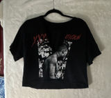 XXXTentacion Crop Top Womens Black Graphic Tee V Neck Streetwear‎ Hip Hop Photo 0