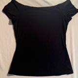 SUUKSESS Black Off The Shoulder Short Sleeve Top XS Polyamide Stretch Slim Fit Photo 0