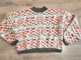 Vintage Tarazzia Mock Neck Geometric Print Knit Sweater Womens Size Medium M‎ Photo 0
