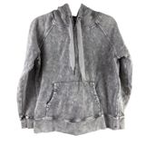 Scoop Gray Acid Wash Raglan‎ Pullover Hoodie Vintage Grunge Distressed Small Photo 0