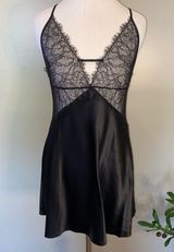VS Sheer Eyelash Lace Satin Slip Nighty Photo 0