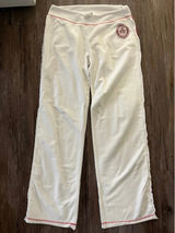 HANK Y2K White Sweatpants Made in Hollywood Cotton Sz L Photo 0